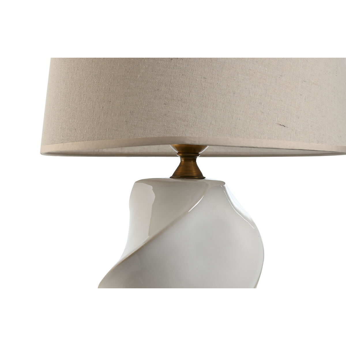 Bordslampa Home ESPRIT Vit Porslin 50 W 220 V 36 x 36 x 61 cm 35 x 35 x 60 cm - 3