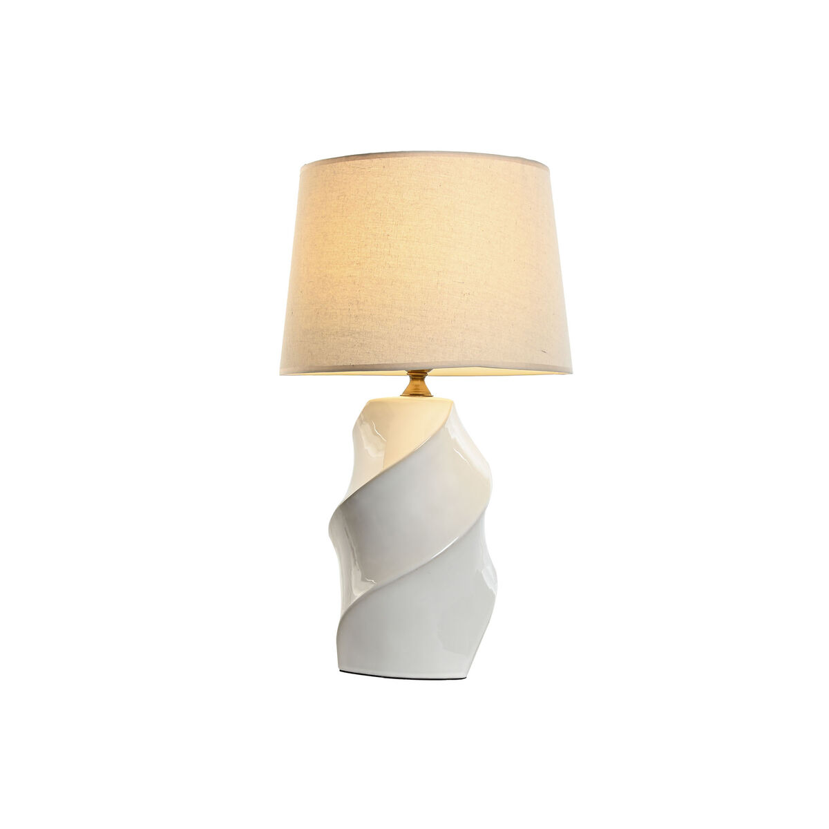 Bordslampa Home ESPRIT Vit Porslin 50 W 220 V 36 x 36 x 61 cm 35 x 35 x 60 cm