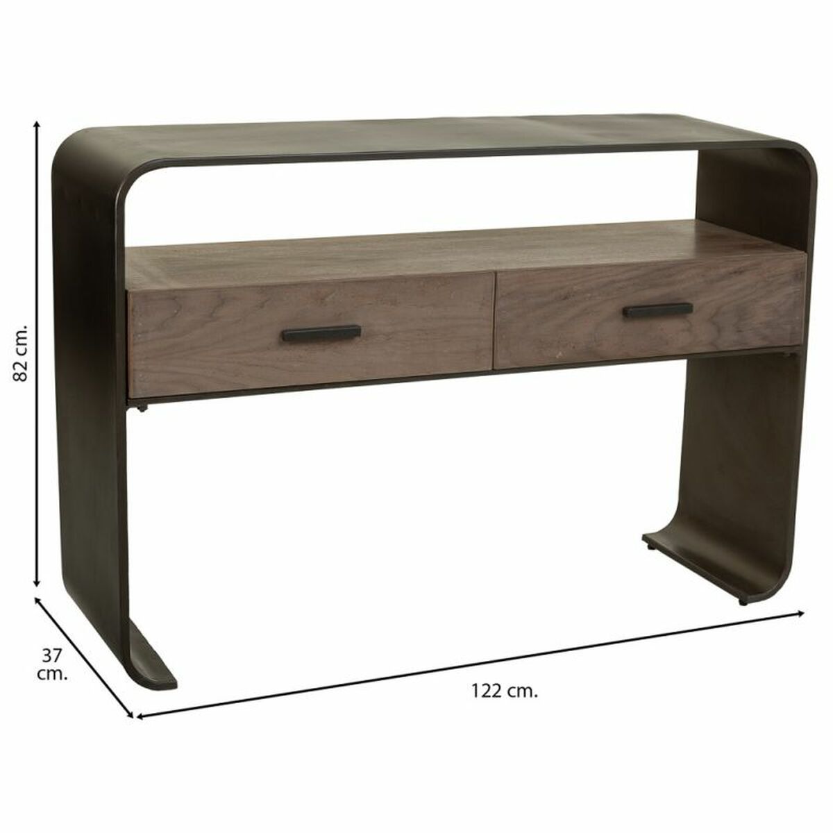 Hallmöbel med lådor Alexandra House Living Brun 37 x 82 x 122 cm - 3