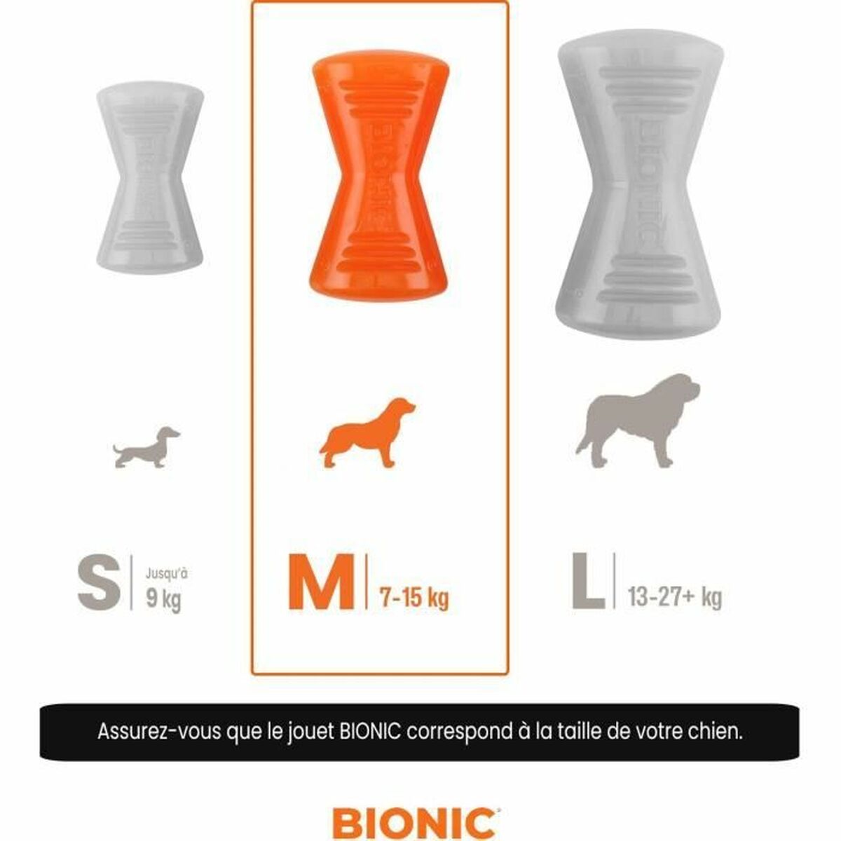 Tuggleksak för hundar Bionic Urban stick Orange M Ben - 2