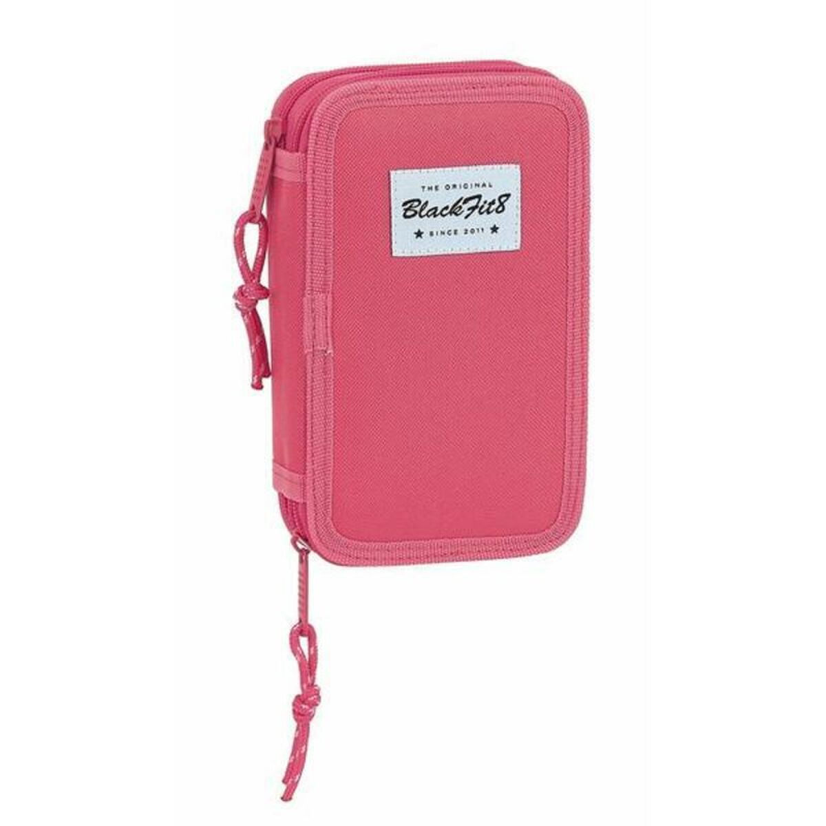 Dubbelt pennfodral BlackFit8 M854 Rosa 12.5 x 19.5 x 4 cm (28 Delar) - 9