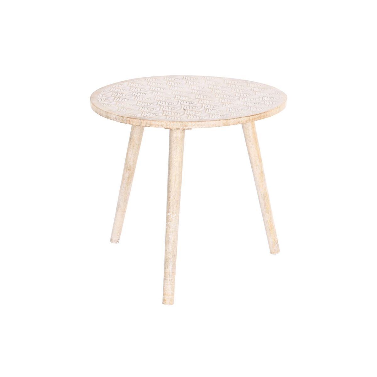 Sidobord DKD Home Decor Brun Mangoträ (50,5 x 50,5 x 47,5 cm) - 3