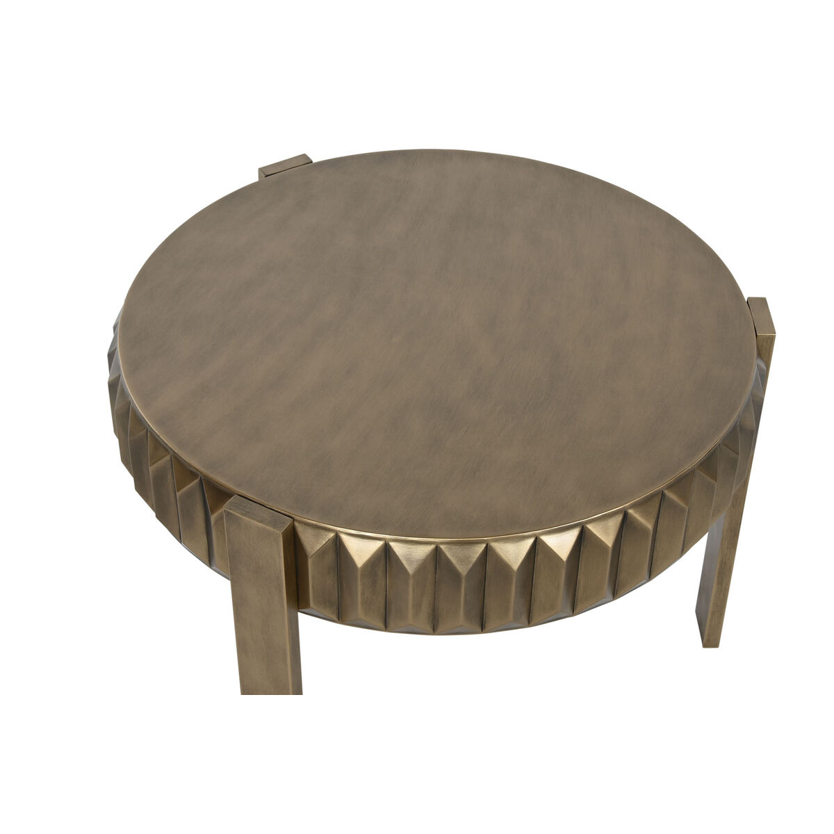 Sidobord Home ESPRIT Gyllene Metall 62 x 62 x 50 cm - 3