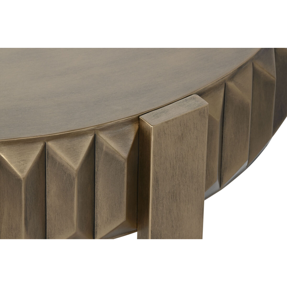 Sidobord Home ESPRIT Gyllene Metall 62 x 62 x 50 cm - 4