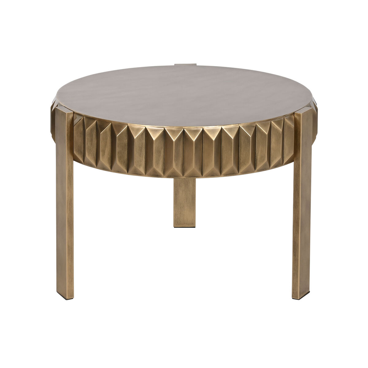 Sidobord Home ESPRIT Gyllene Metall 62 x 62 x 50 cm