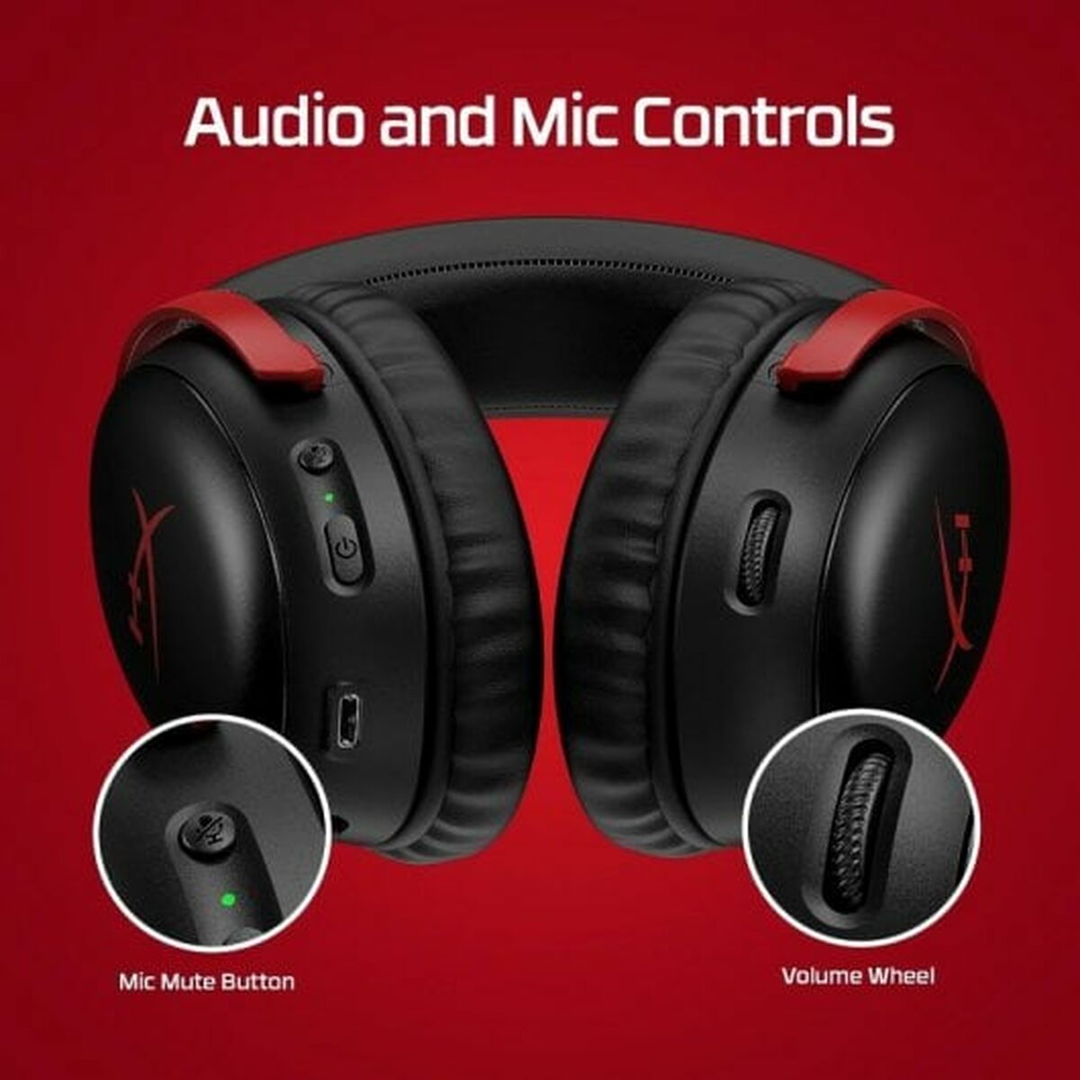 Diademhörlurar HyperX Svart - 6