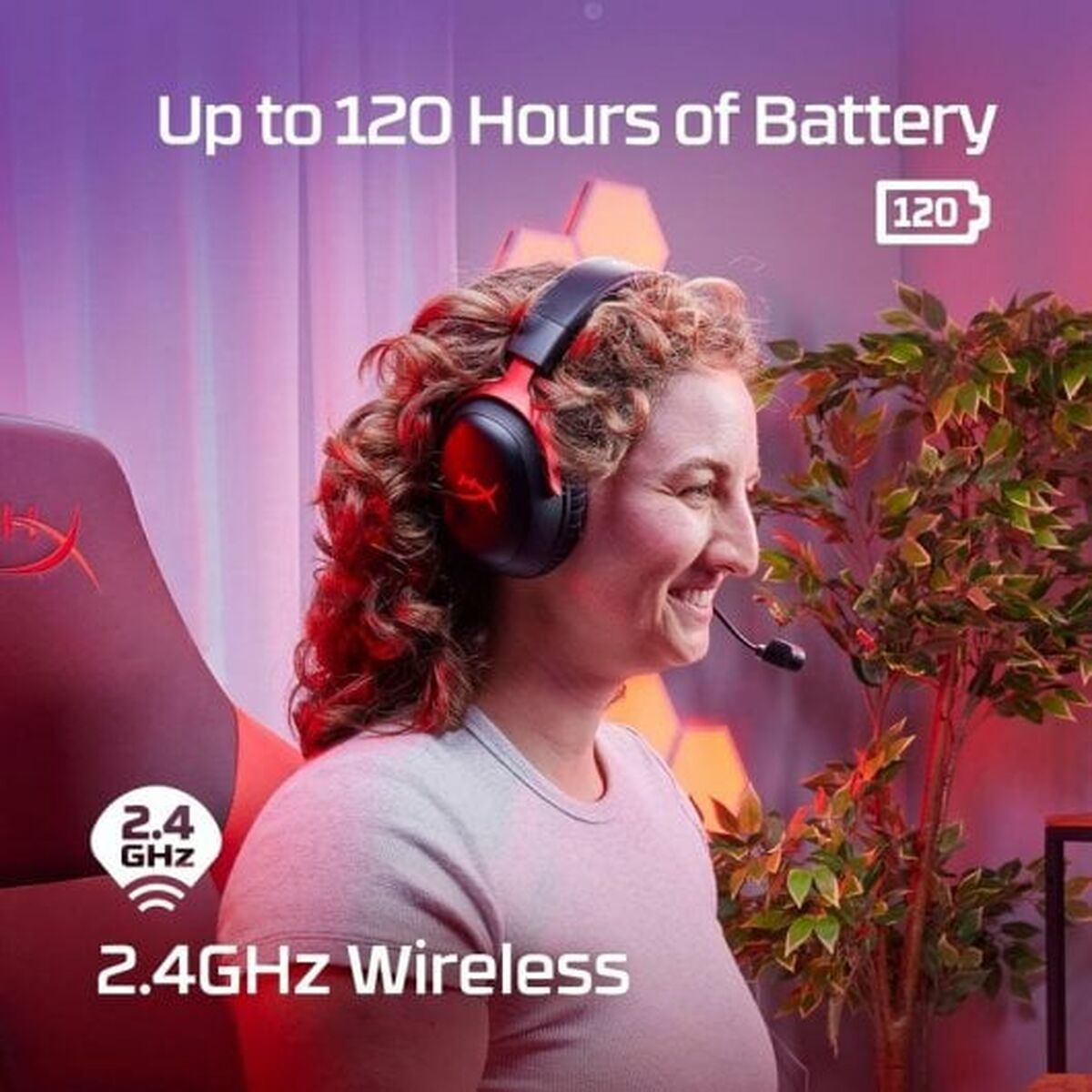 Diademhörlurar HyperX Svart - 7