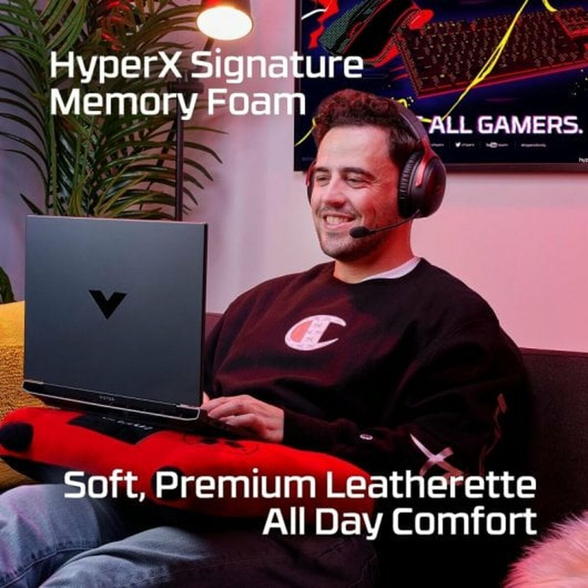 Diademhörlurar HyperX Svart - 2