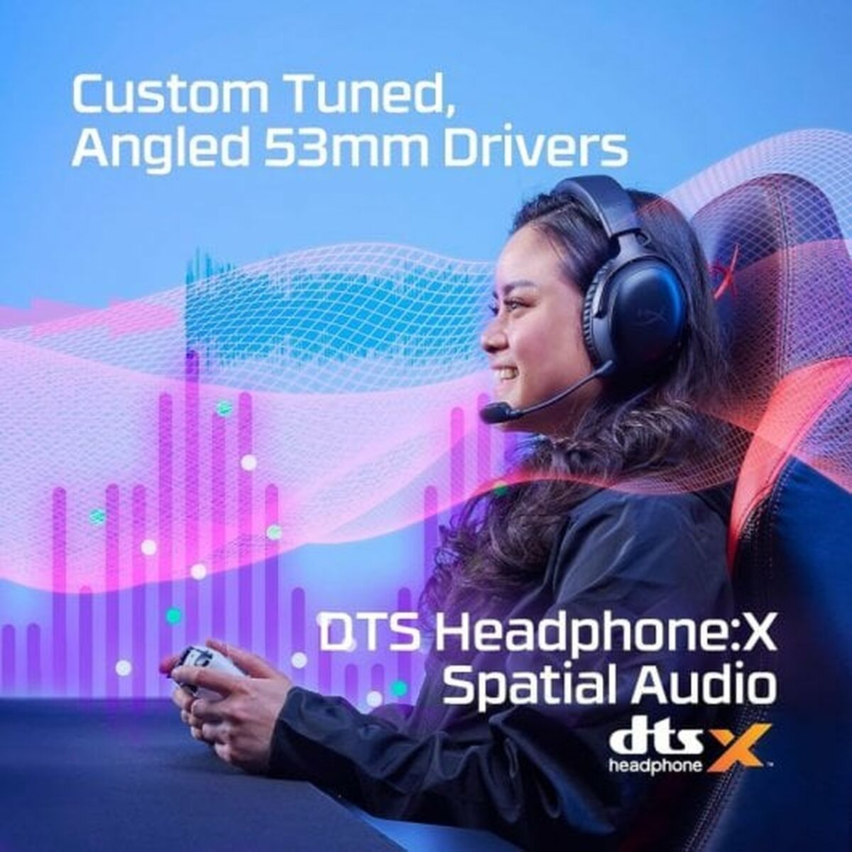 Diademhörlurar HyperX Svart - 3