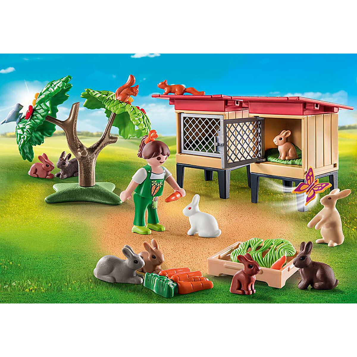 Playset Playmobil 71252 Country Rabbit Hutch 41 Delar - 3