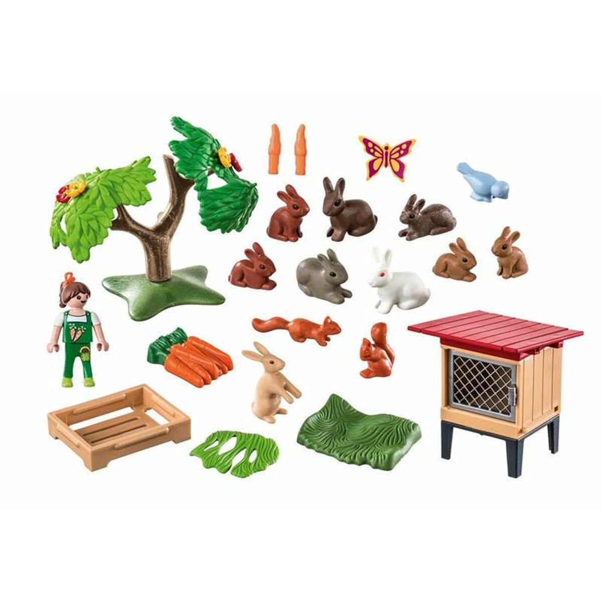 Playset Playmobil 71252 Country Rabbit Hutch 41 Delar - 2