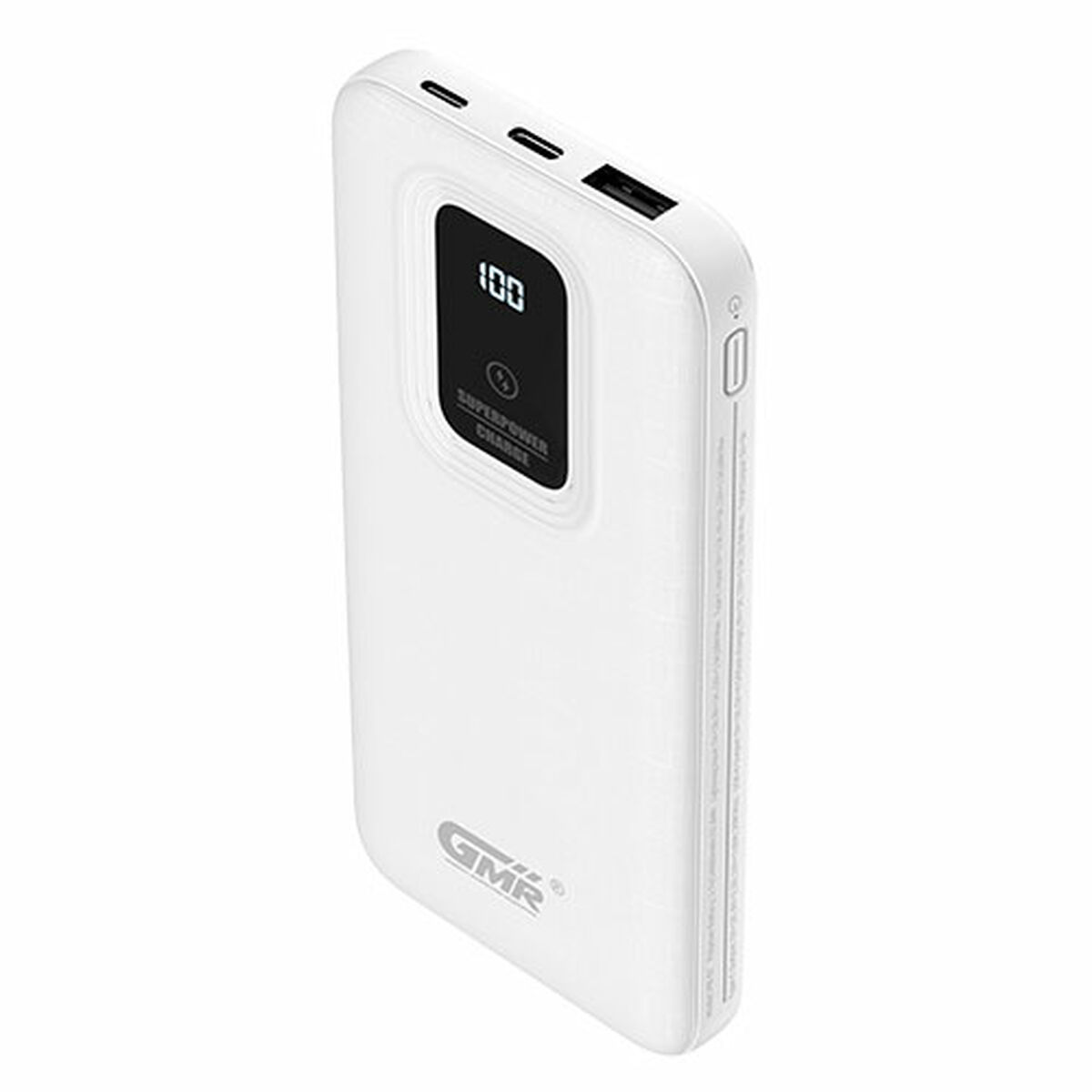 Powerbank Goms Laddningsbar Vit USB-C