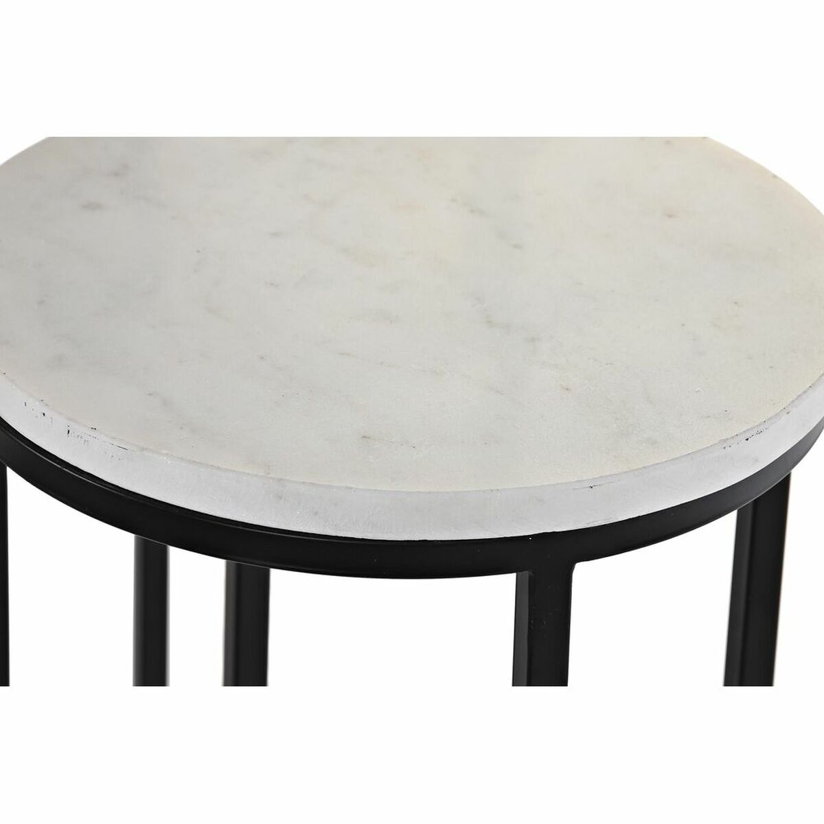 Set om 2 bord DKD Home Decor Vit Svart 30,5 x 30,5 x 69 cm - 3