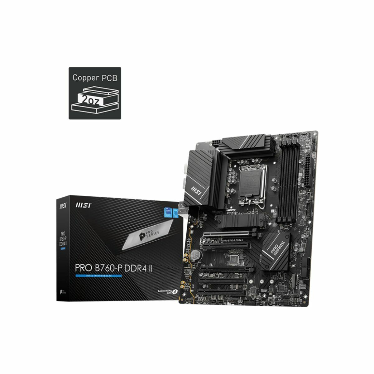 Moderkort MSI PRO B760-P DDR4 II LGA 1700