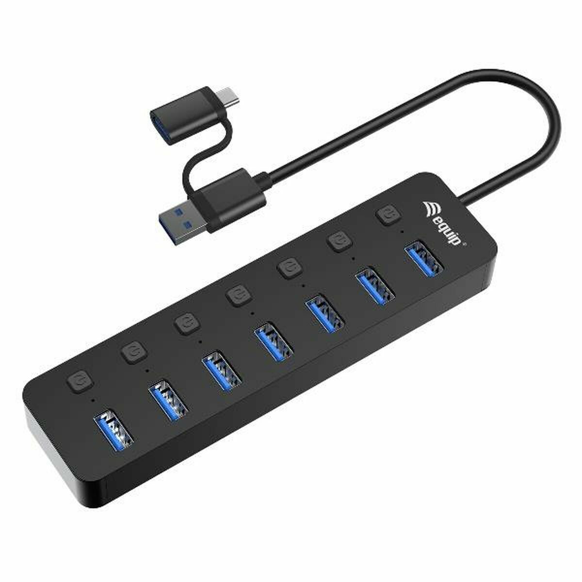 USB-kabel Equip 128965 Mörkblå 30 cm