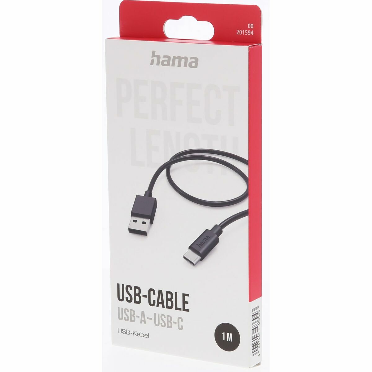 USB-C-kabel till USB Hama 00201594 Svart 1 m - 2
