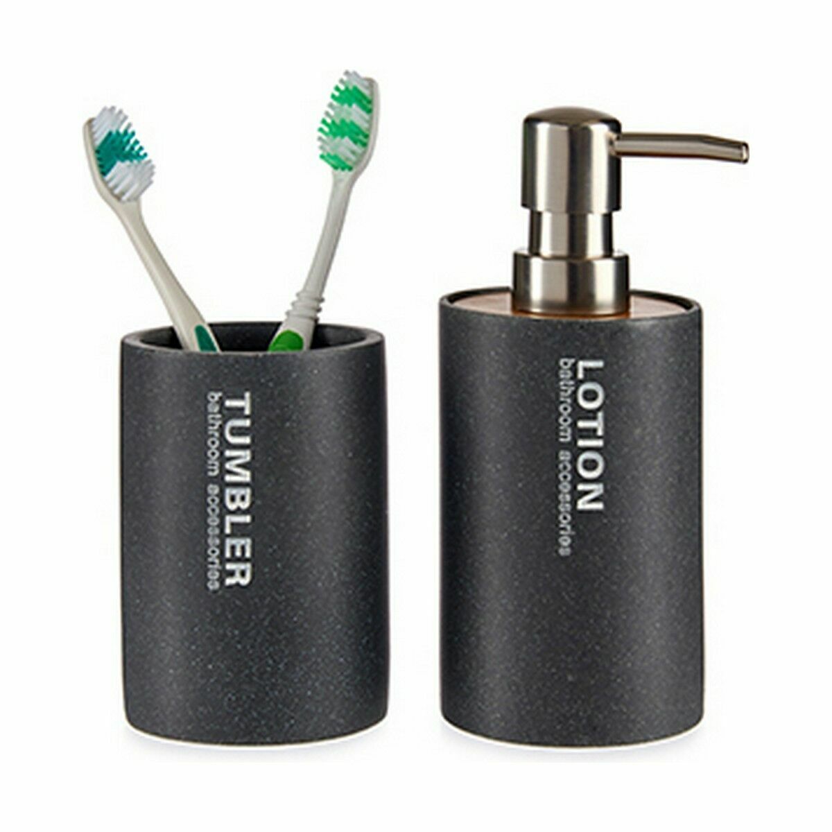 Tvåldispenser Berilo 77933 Grå Harts 350 ml 7,3 x 16,5 x 8 cm (12 antal) - 2