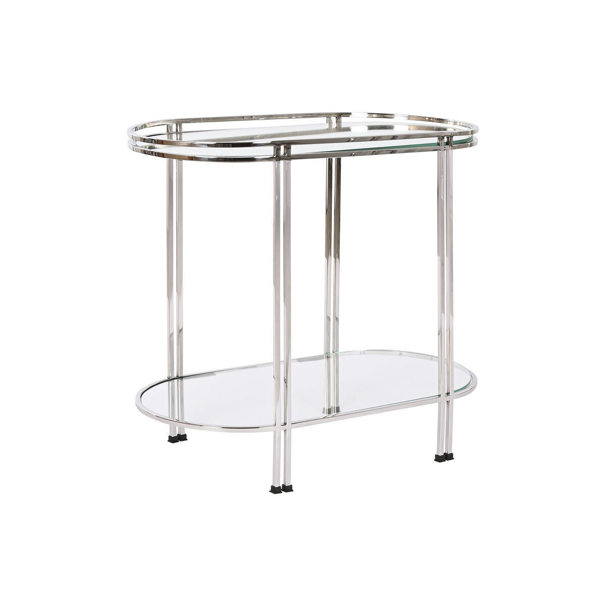 Sidobord Home ESPRIT Silvrig Stål Speglar 70 x 35 x 63 cm - 5