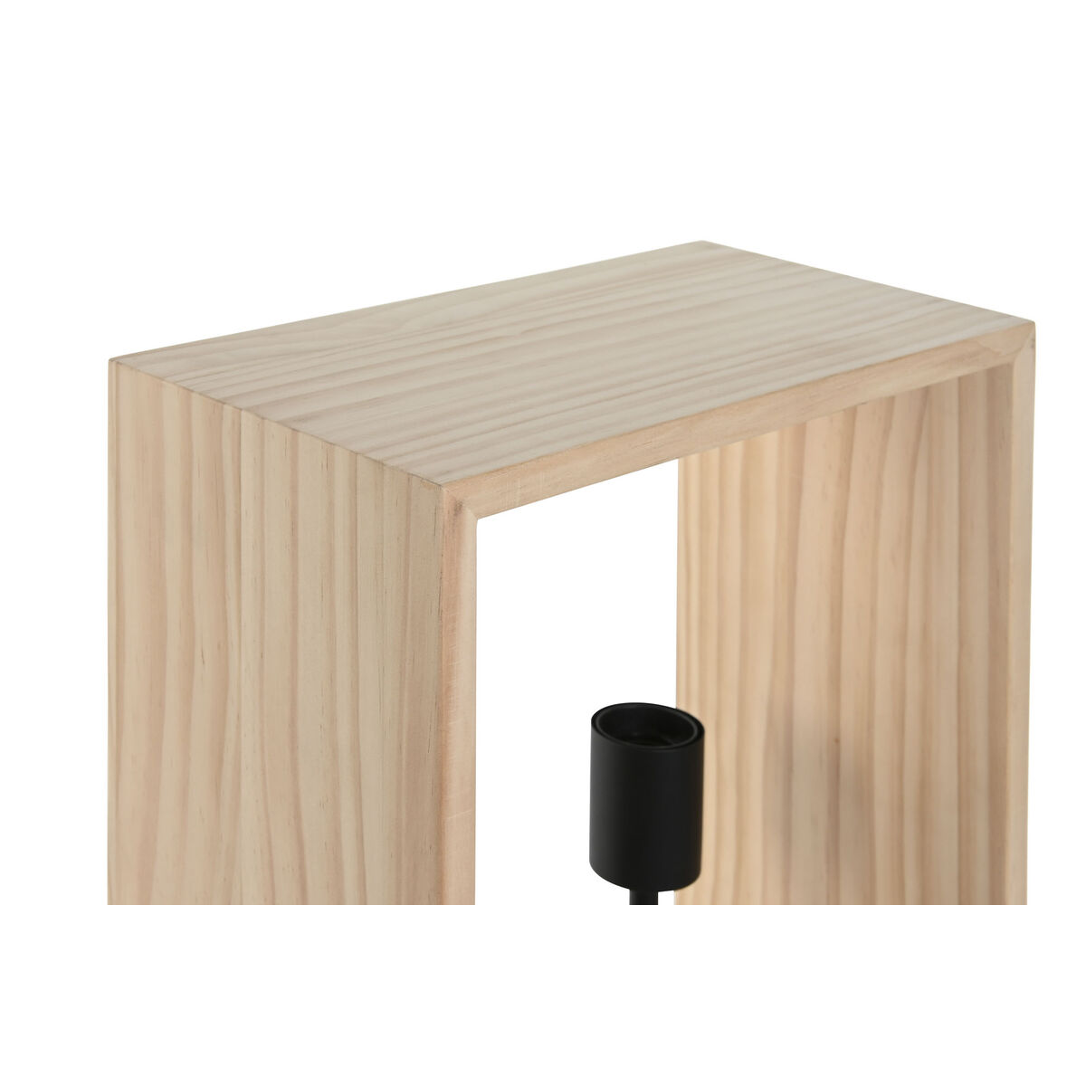 Bordslampa Home ESPRIT Brun Svart Naturell Trä Järn Furu 50 W 220 V 30 x 16 x 50 cm - 2