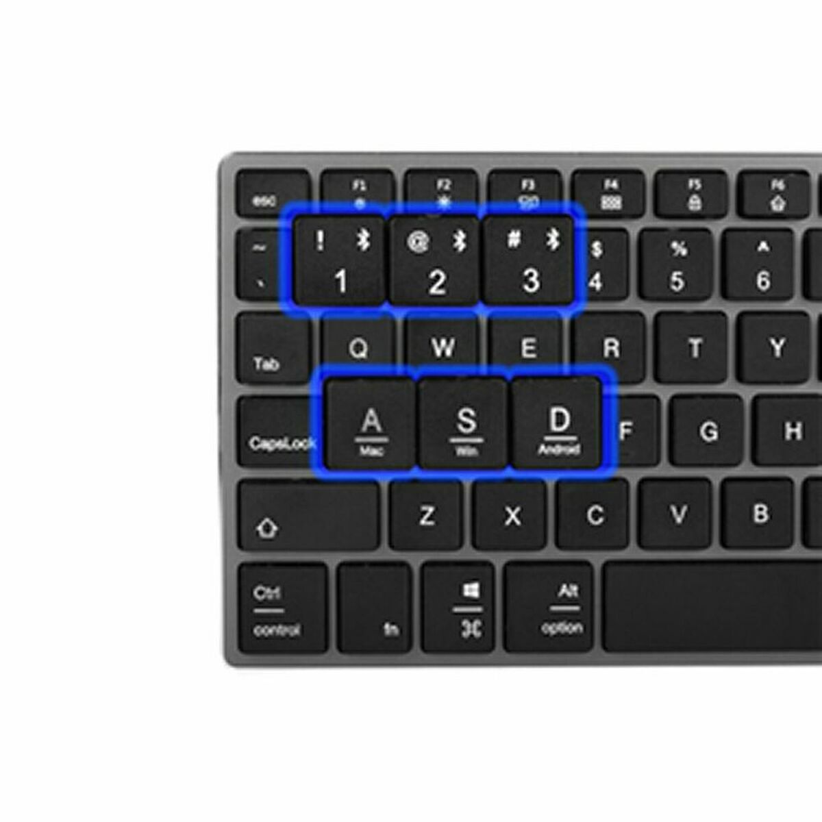 Tangentbord NGS MULTI-DEVICE Grå Qwerty Spanska - 2