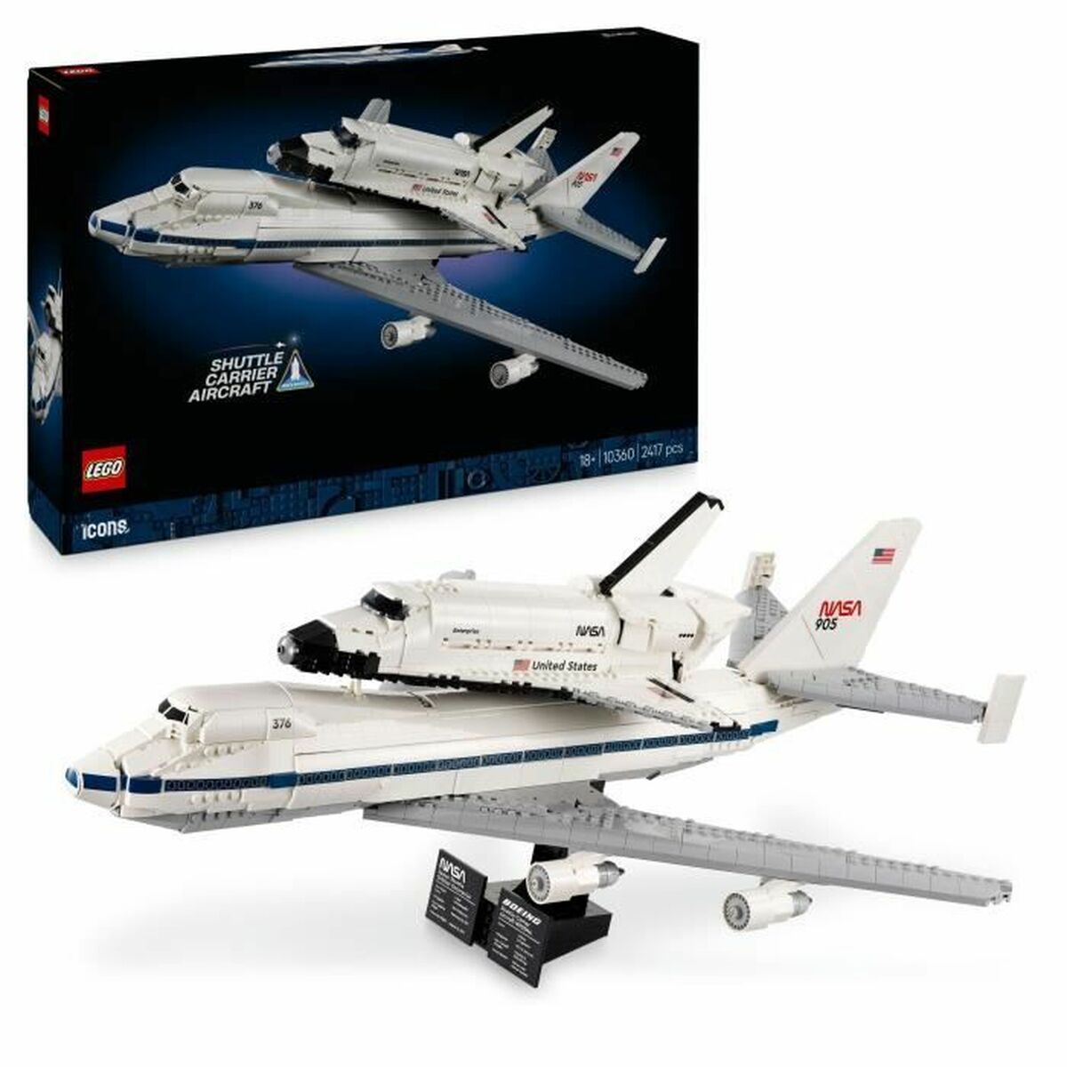 Byggsats Lego 10360 Shuttle Carrier Aircraft 2417 Delar