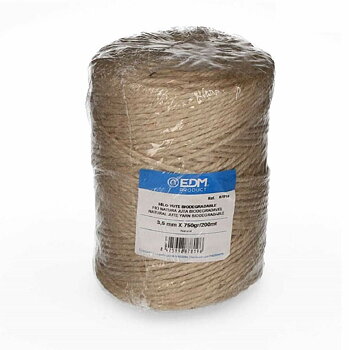 Bomullsspole EDM 87819 Naturell Elastisk Biologiskt nedbrytbar Naturliga fibrer