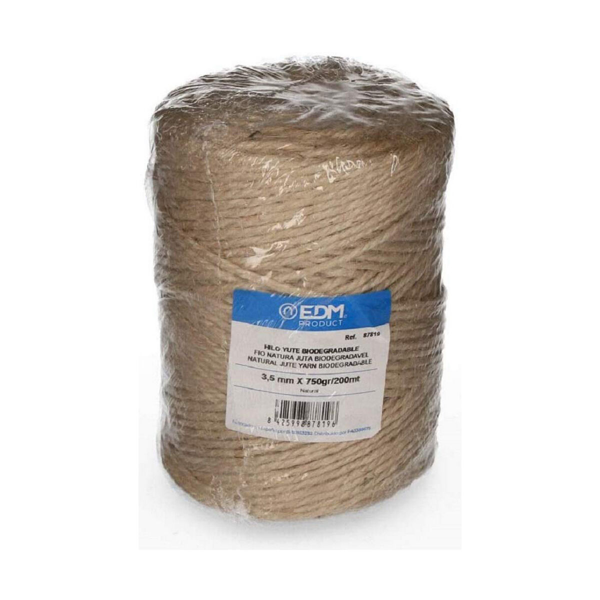 Bomullsspole EDM 87819 Naturell Elastisk Biologiskt nedbrytbar Naturliga fibrer - 9