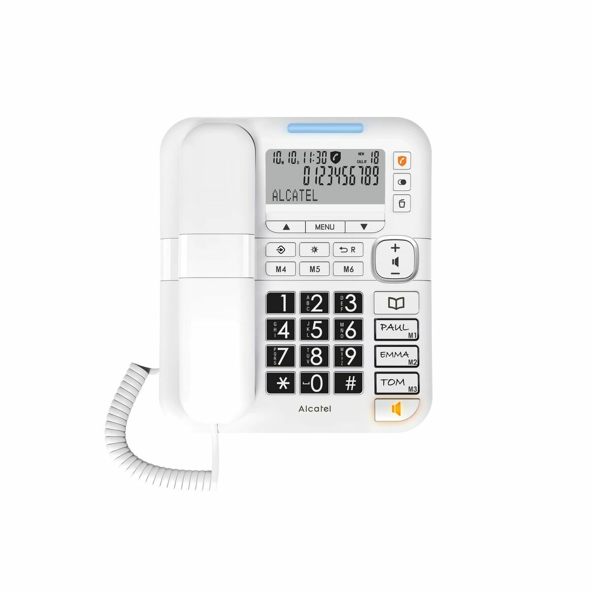 Markkabeltelefon Alcatel TMAX Vit