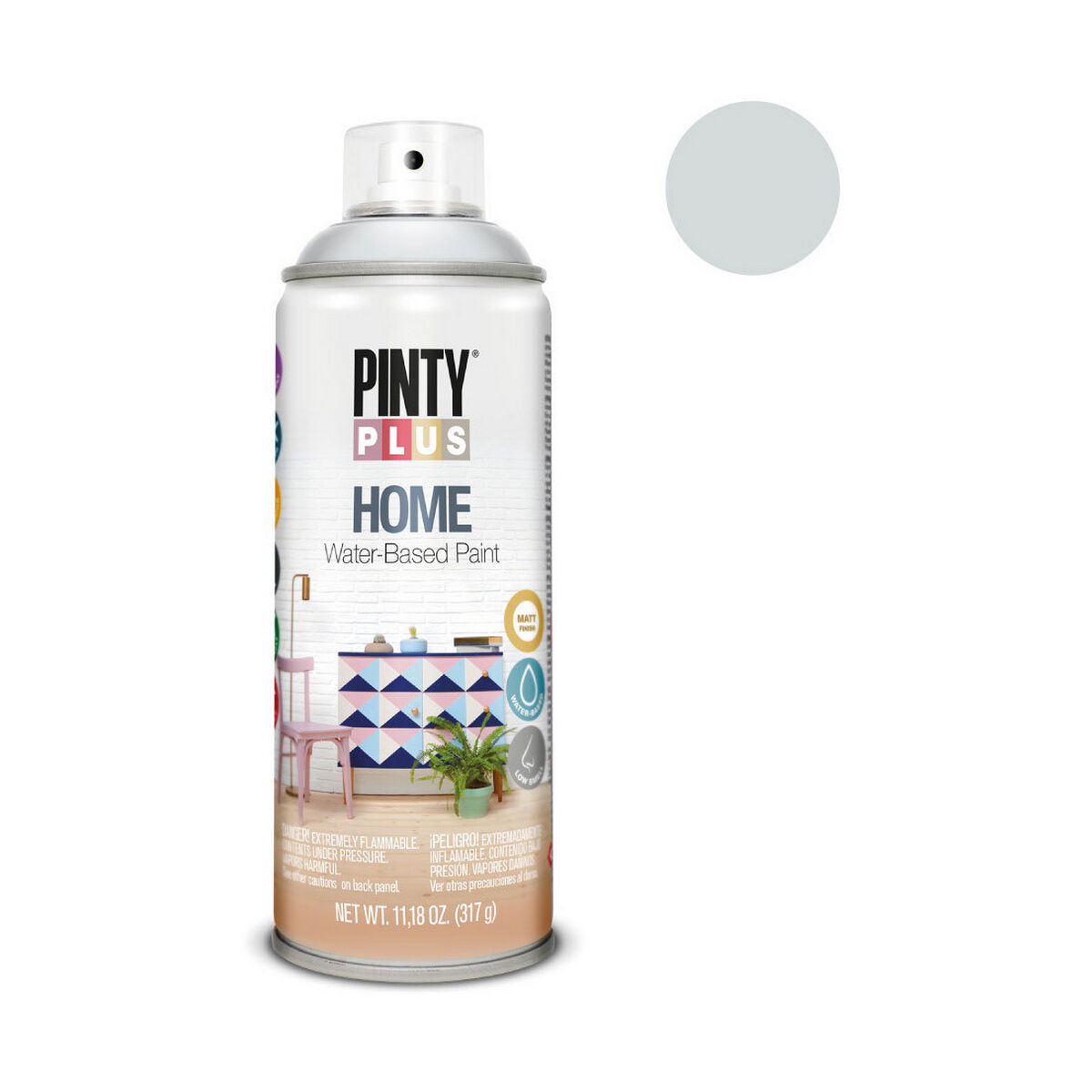 Sprejfärg Pintyplus Home HM120 400 ml Foggy Blue - 2