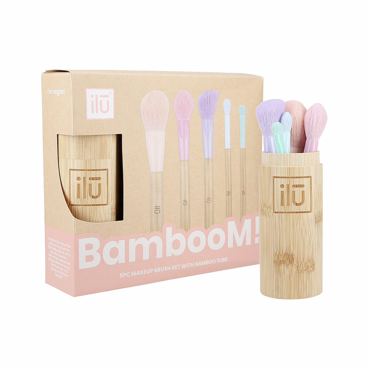 Sminkborstar, set Il? Bamboom Lote Multicolour 6 Delar