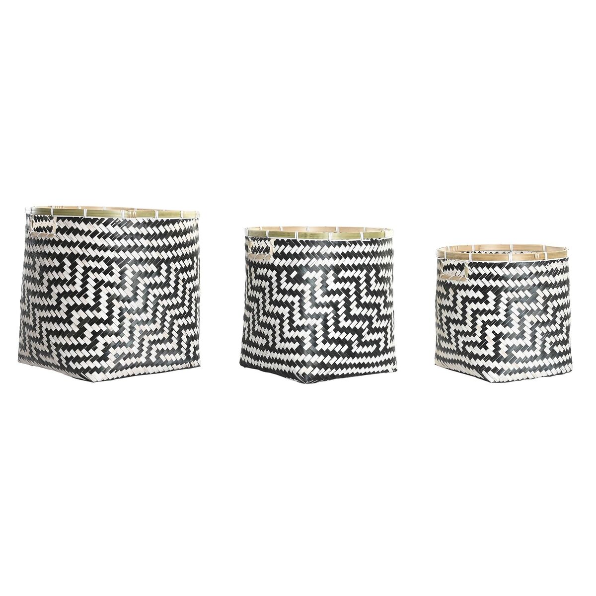 Korg - set DKD Home Decor Kolonial Bambu (40 x 40 x 39 cm)