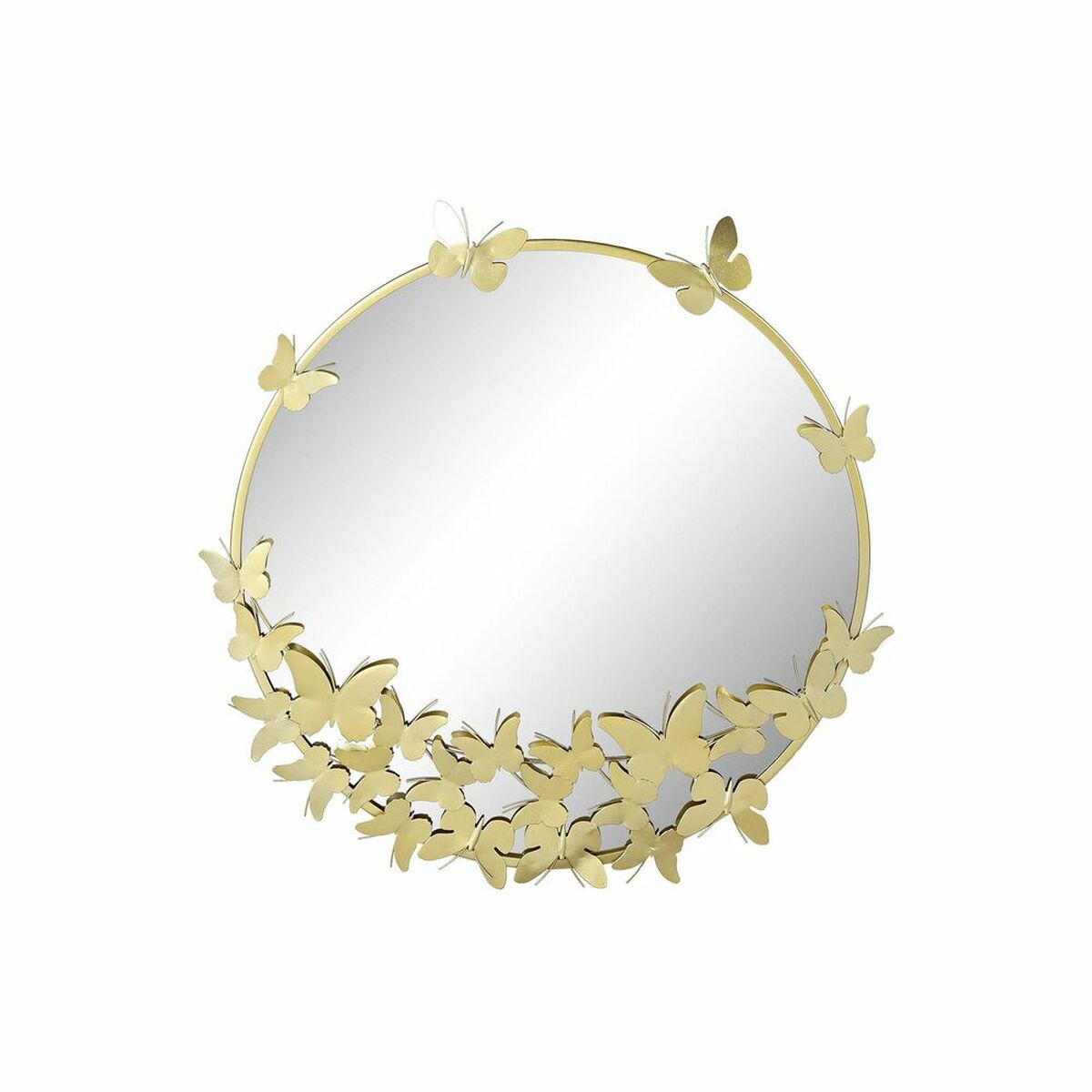 Sidobord DKD Home Decor Gyllene Metall Speglar 50 x 50 x 55 cm - 2