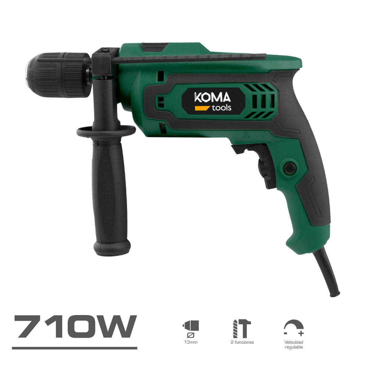Borr/skruvdragare Koma Tools 710 W 230-240 V - 3