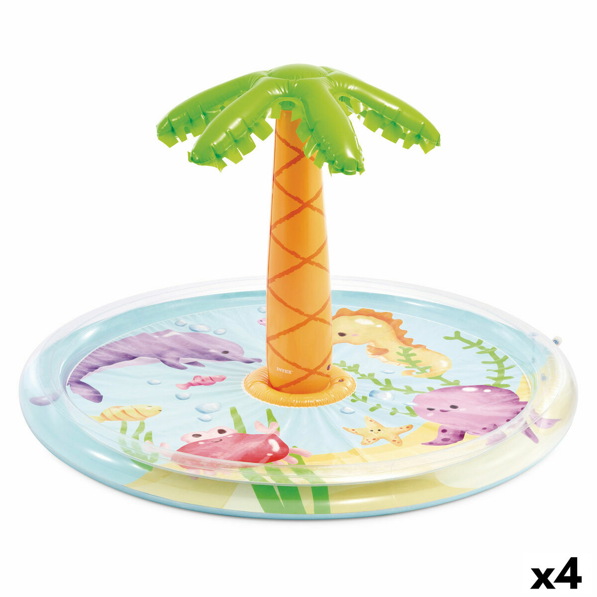 Uppblåsbar plaskpool för barn Intex 173 x 104 cm (4 antal)