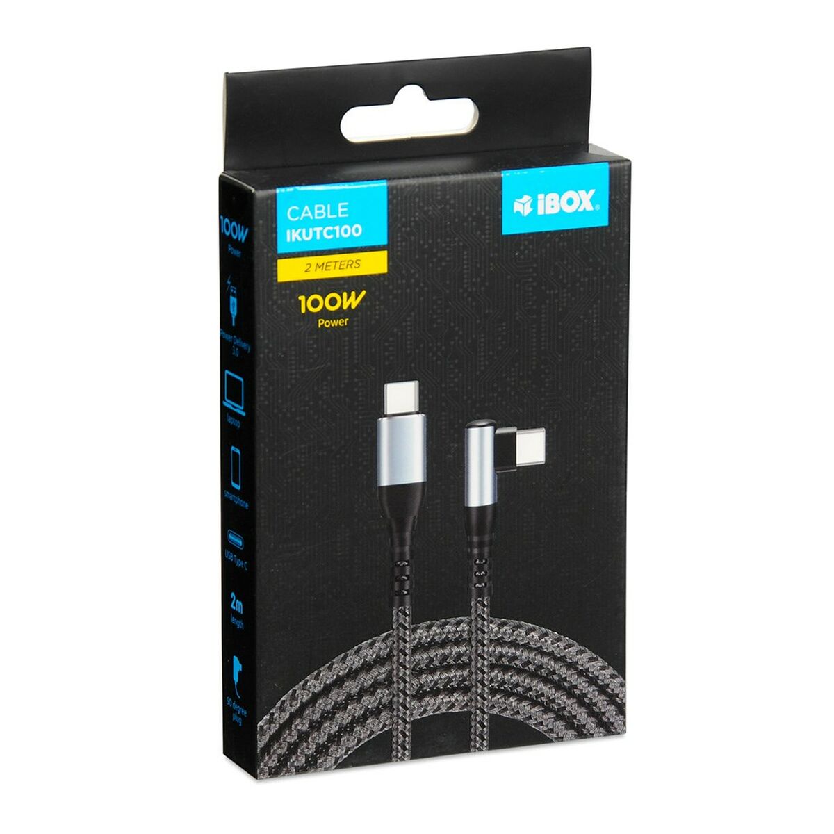 USB-kabel Ibox IKUTC100 Svart 2 m - 3