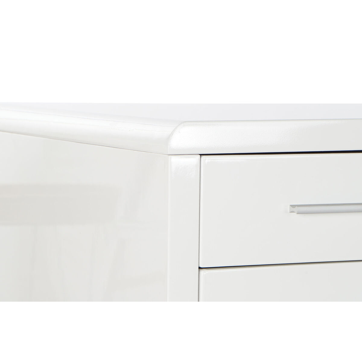 Skrivbord DKD Home Decor Vit Silvrig Metall Trä MDF 120 x 55 x 76 cm - 3