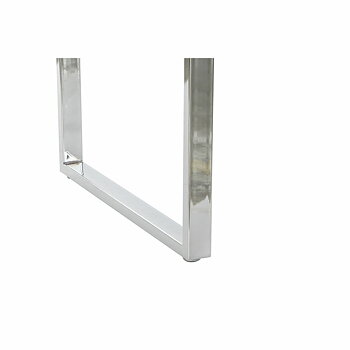 Skrivbord DKD Home Decor Vit Silvrig Metall Trä MDF 120 x 55 x 76 cm