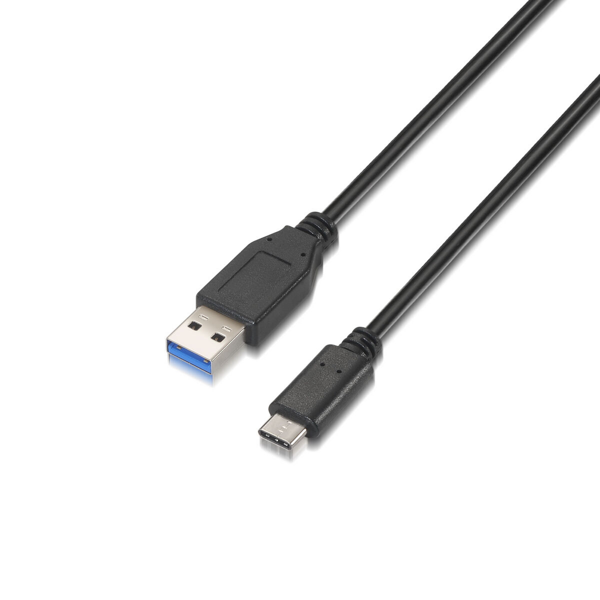 USB-C-kabel till USB Aisens A107-0060 Svart 1 m