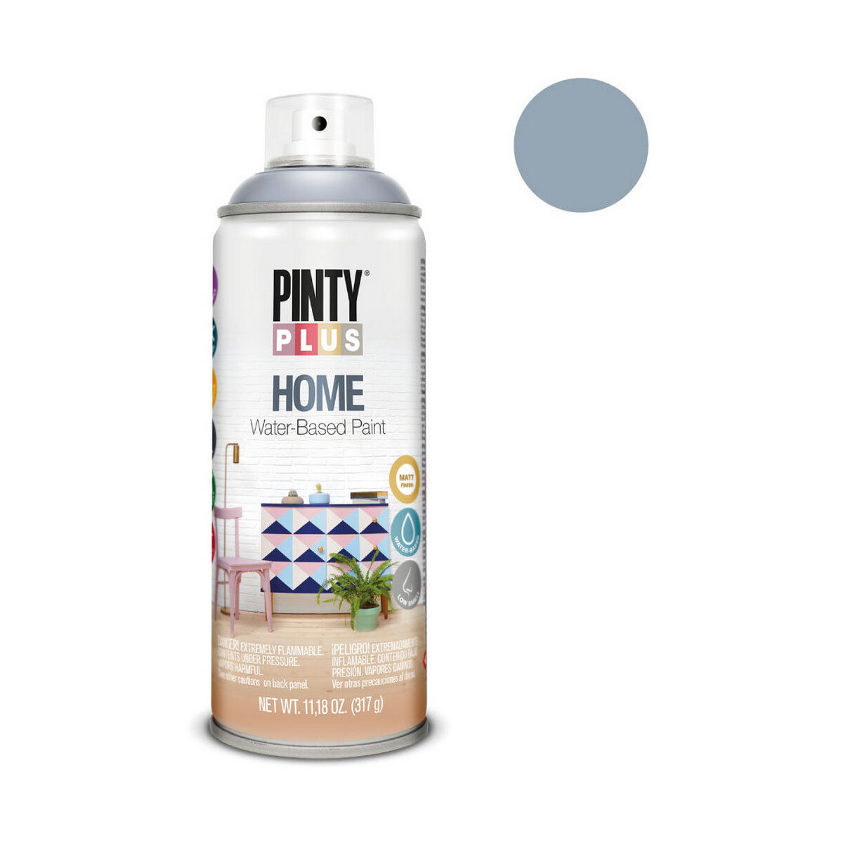 Sprejfärg Pintyplus Home HM121 400 ml Dusty Blue - 4