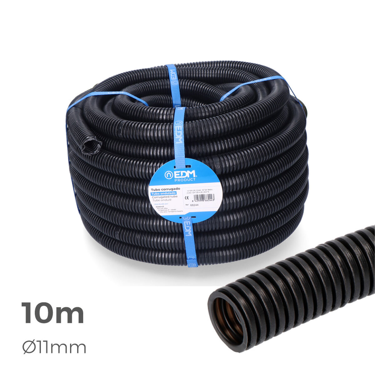 Korrugerad EDM 66201 Ø 16 mm Rör Insida (10 m) (1 antal) - 4