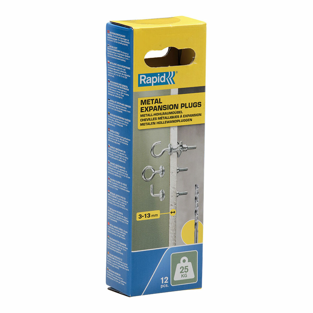 Pluggar och skruv Rapid Ø 8 x 32 mm Metall Expansion 12 antal - 3