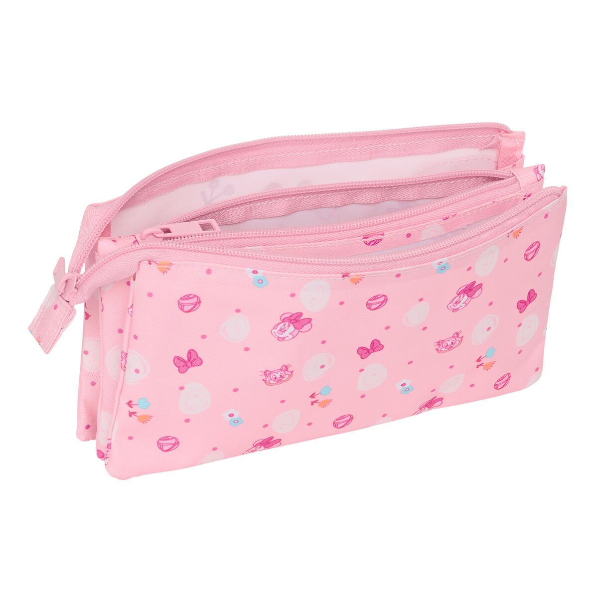 Tredubbel Carry-all Minnie Mouse Baby Rosa 22 x 12 x 3 cm - 3