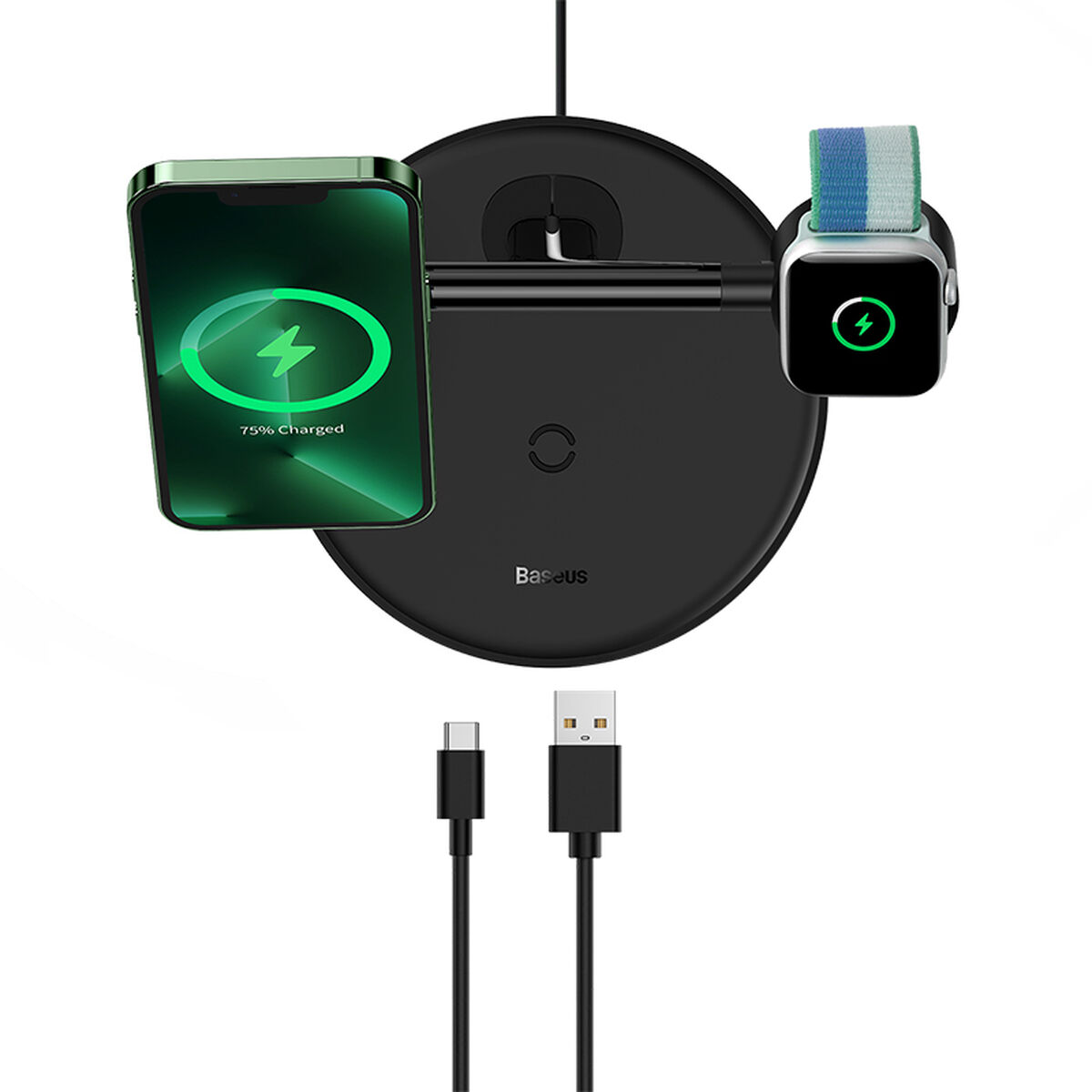 Kabel USB till Lightning Baseus Svart - 3
