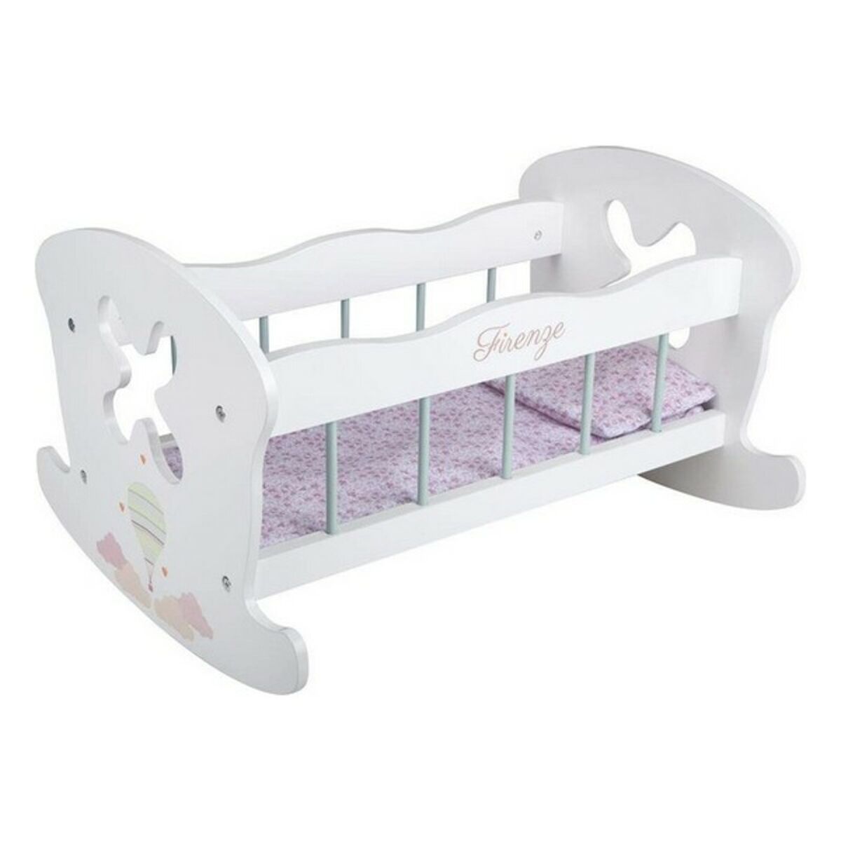 Dockvagga Arias Firenze 50 x 39,5 x 29,5 cm Vit - 3