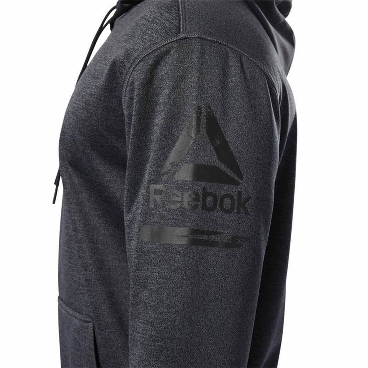 Tröja med huva Dam Reebok Ready Poly Fleece Mörkgrå - 4