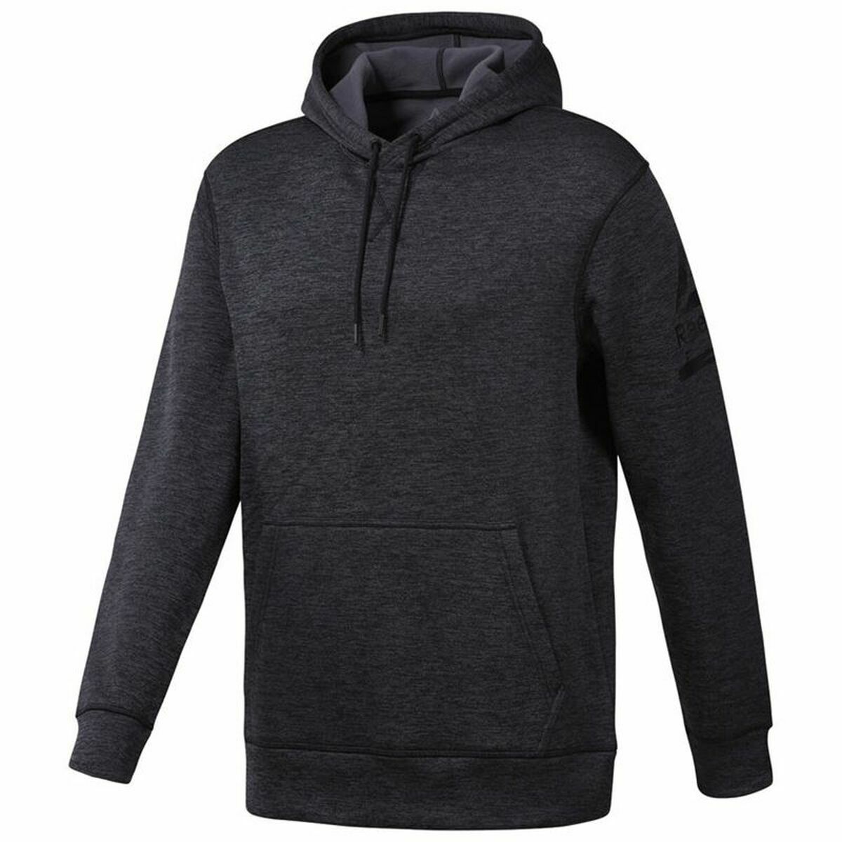 Tröja med huva Dam Reebok Ready Poly Fleece Mörkgrå - 9