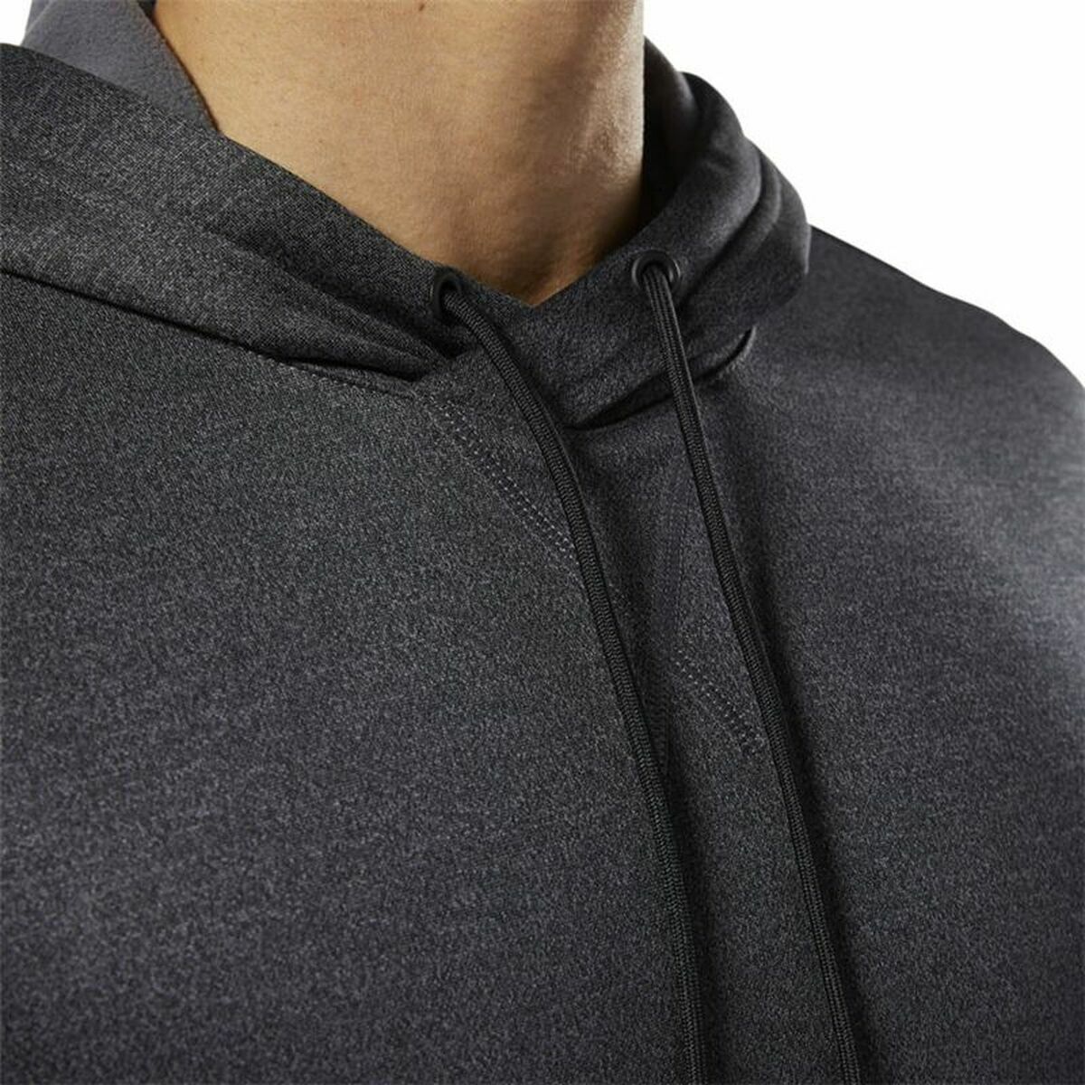 Tröja med huva Dam Reebok Ready Poly Fleece Mörkgrå - 15
