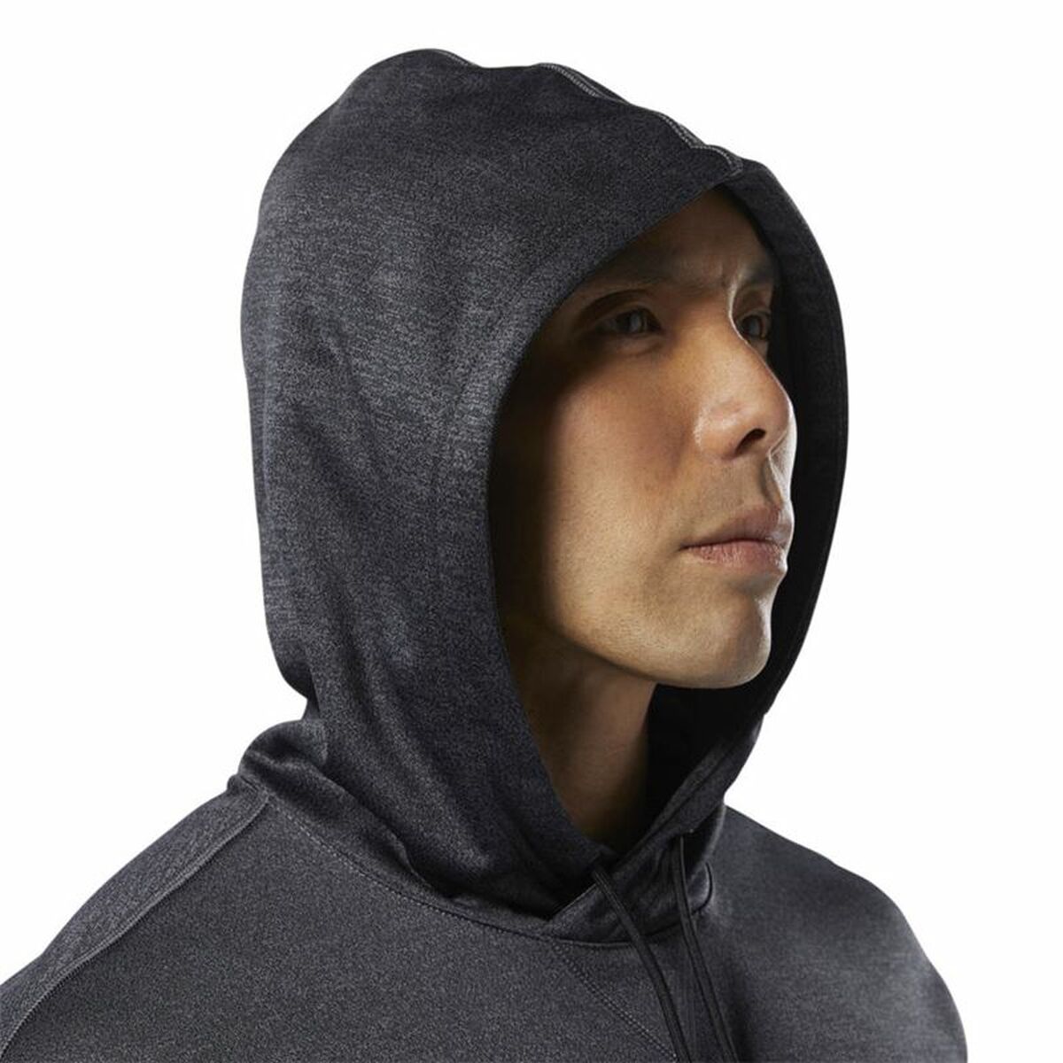 Tröja med huva Dam Reebok Ready Poly Fleece Mörkgrå - 2