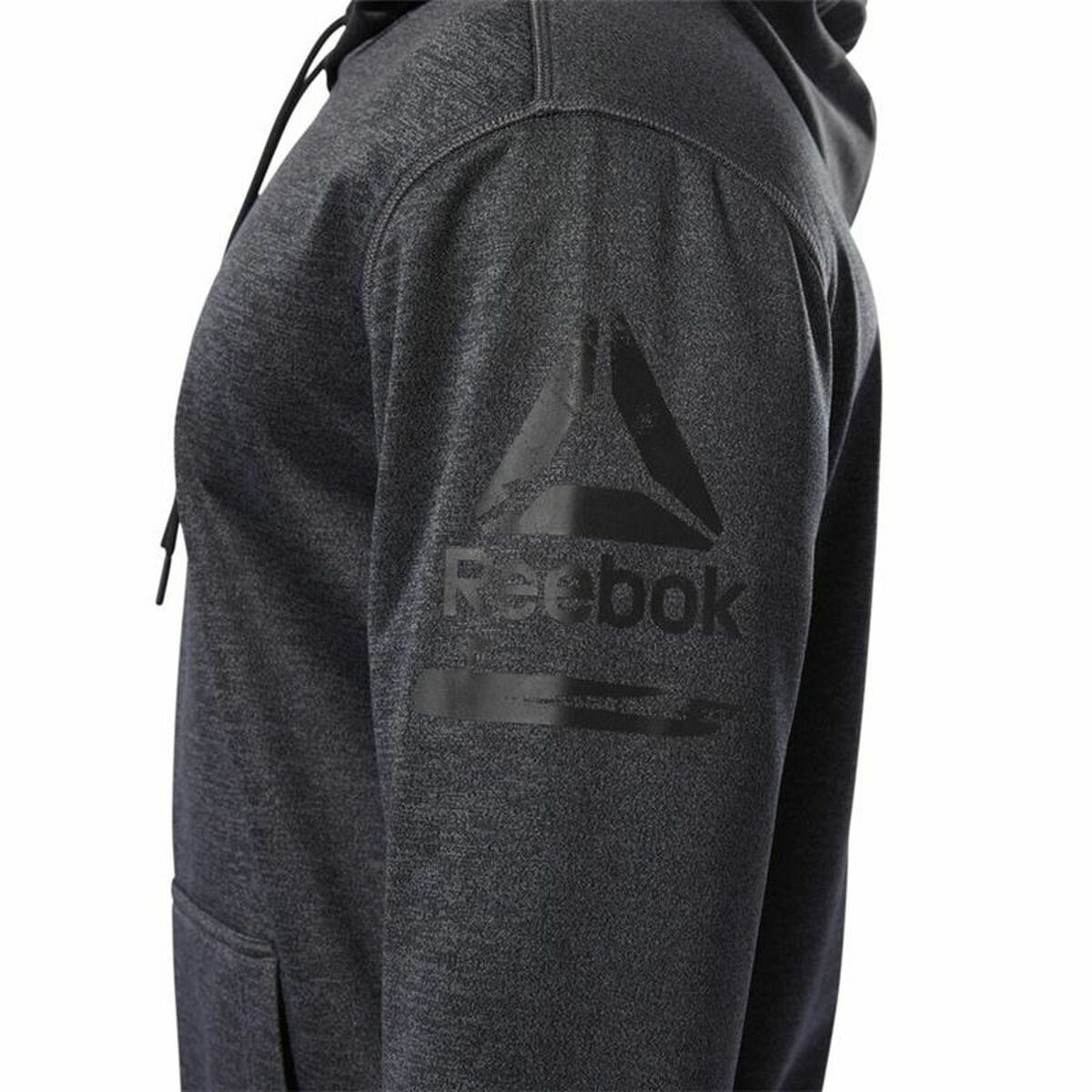 Tröja med huva Dam Reebok Ready Poly Fleece Mörkgrå - 14