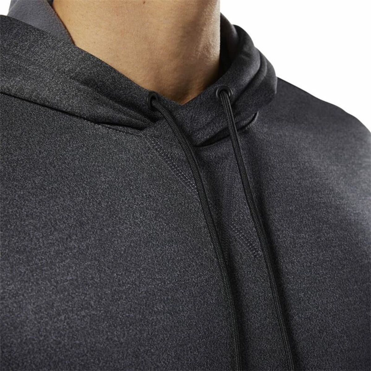 Tröja med huva Dam Reebok Ready Poly Fleece Mörkgrå - 3